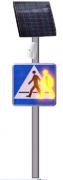 Aktywny znak drogowy solarny Kroczący ludzik D6k-30P/14A