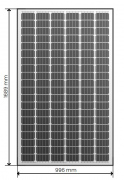 Panel słoneczny monokrystaliczny ML-S6MF/T1-345-120 345W 1689x996mm (srebrna rama)